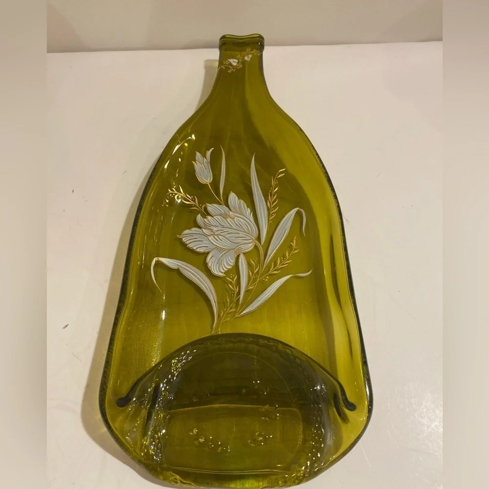 Melted Glass Bottle Spoon Rest (FV)